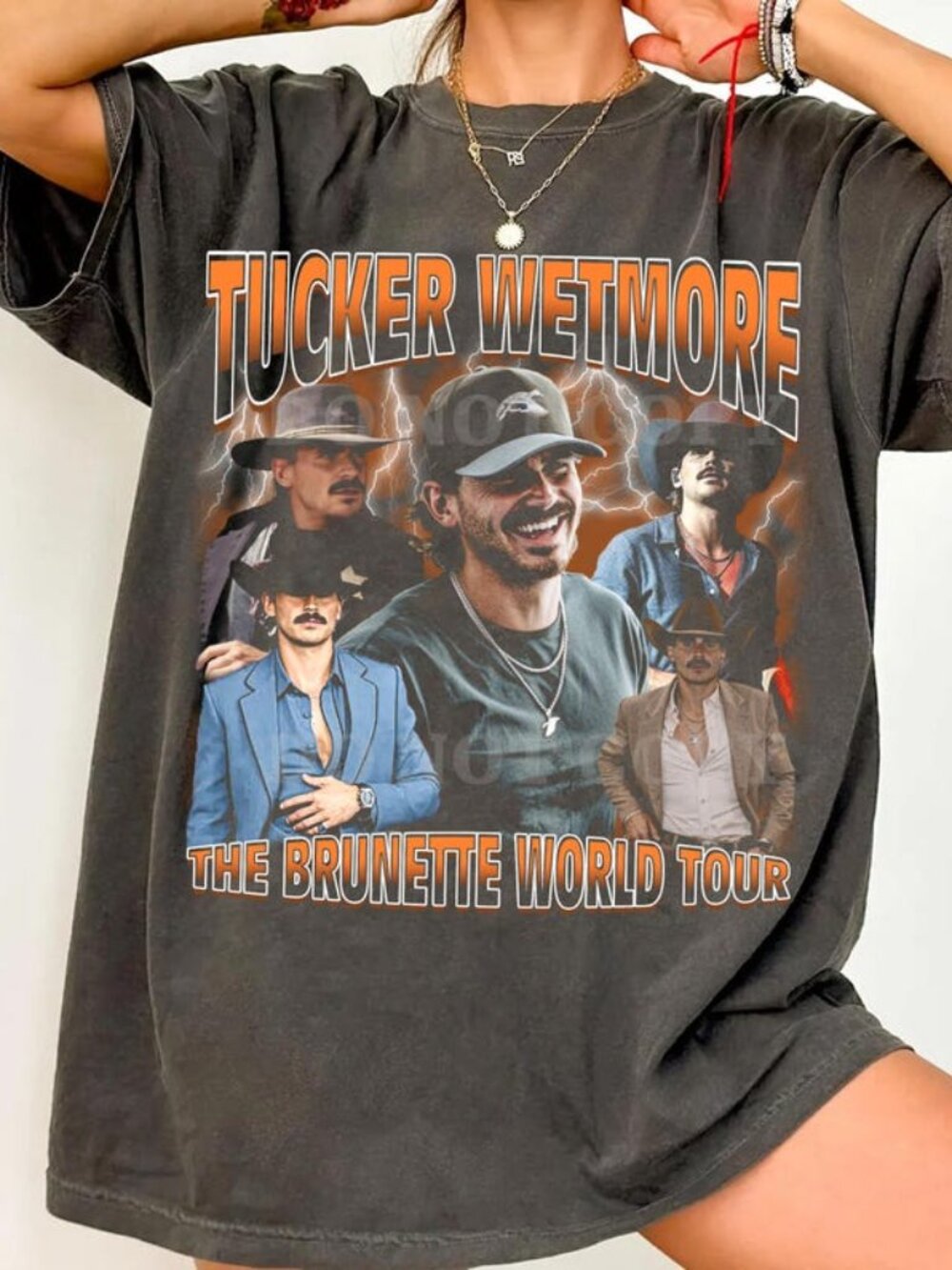 Tucker Wetmore The Brunette World Tour Graphic T-Shirt